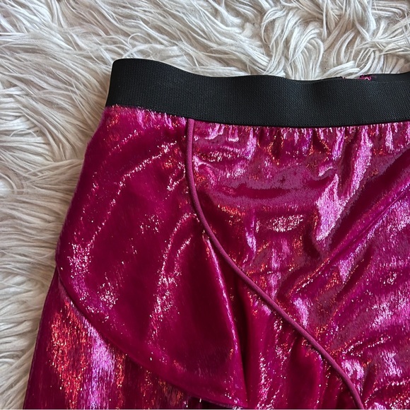 NWT Self Portrait pink velvet ruffle mini skirt - Picture 11 of 13